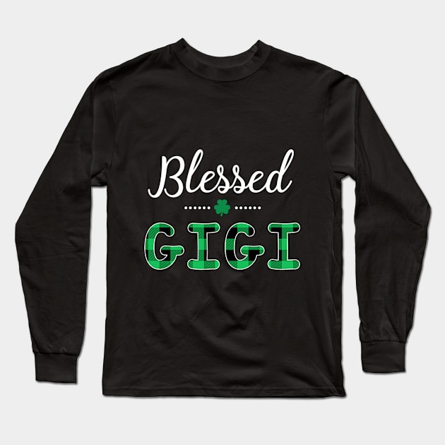 Blessed Gigi St.Patrick_s Day T-shirt Long Sleeve T-Shirt by Elsie